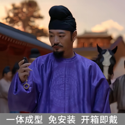 唐制幞头汉服圆领袍发冠李白帽子