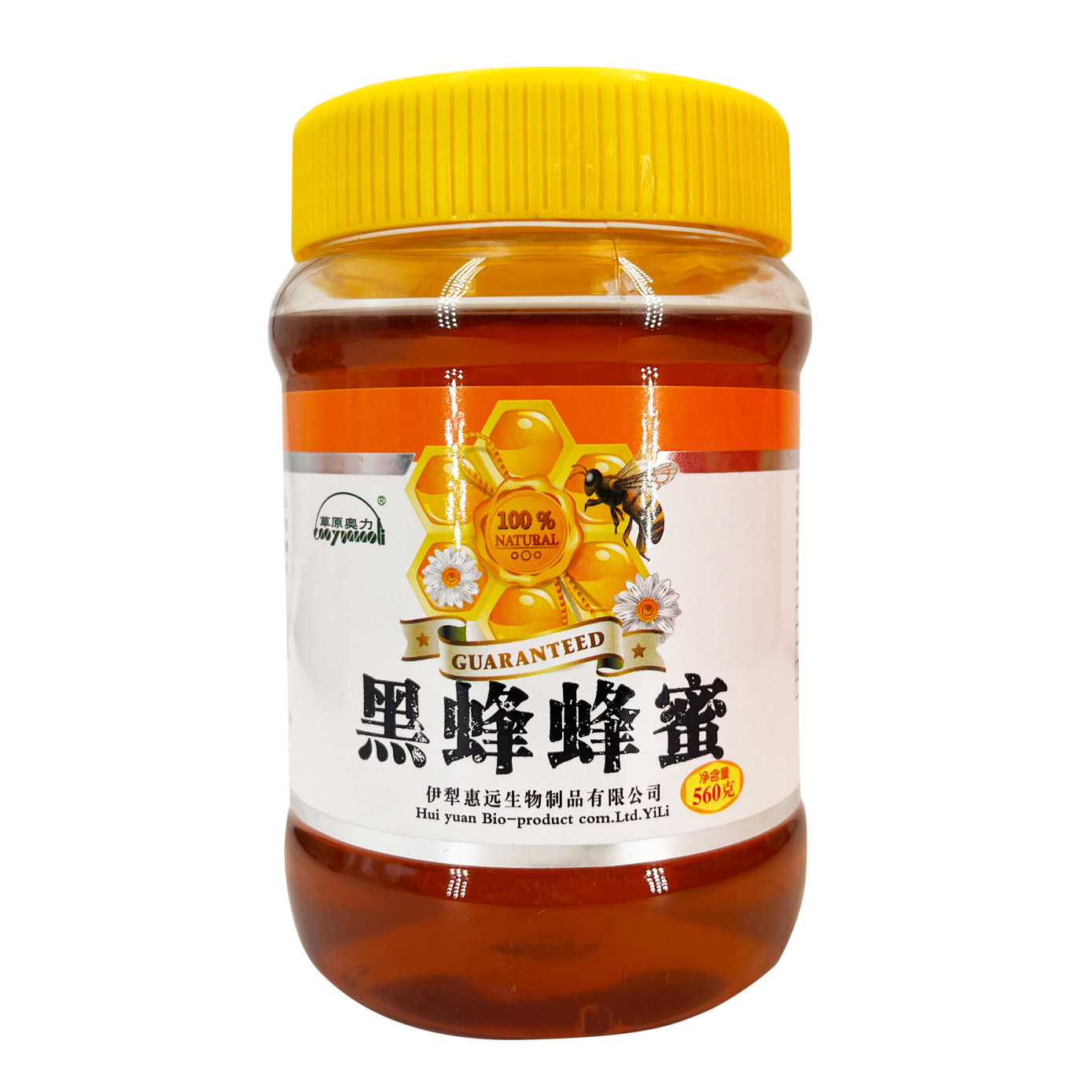 新疆察县 草原奥力 黑蜂蜂蜜560g/瓶