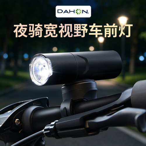 DAHON大行自行车车前灯山地公路折叠单车夜骑专用超亮防炫目头灯