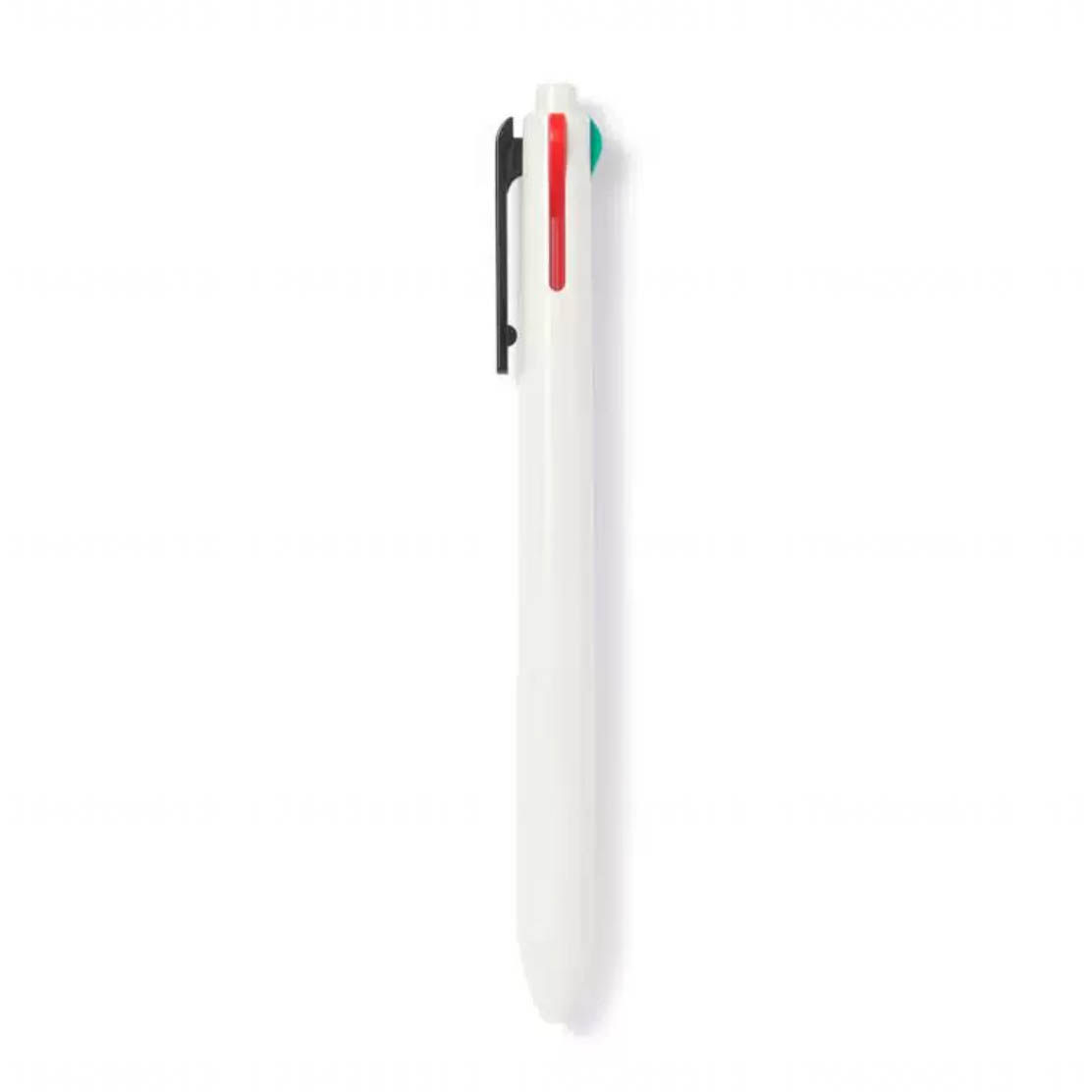 无印良品书写顺滑4色圆珠笔0.38mm 按动式0.5mm多色笔 文具