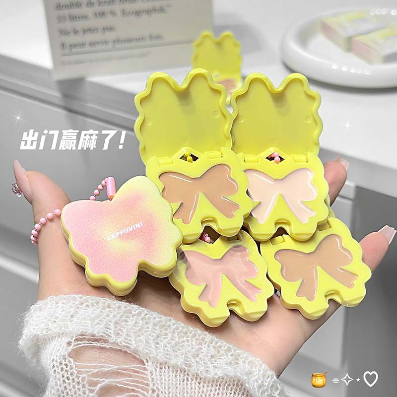 Cappuvini轻颜蝴蝶多用膏高光腮红自然哑光化妆品学生党国货彩妆