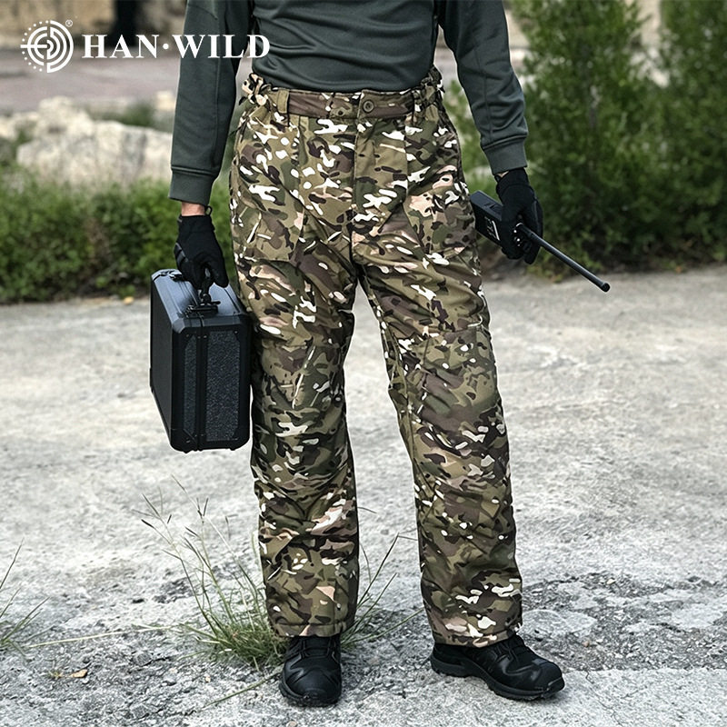 户外3.0冬季迷彩棉裤加厚战术棉裤轻便军迷骑行服风衣防寒服外裤