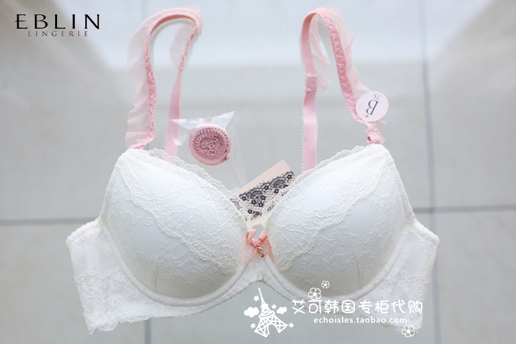 EBLIN 韩国专柜正品代购 棉花糖蕊 19春 性感蕾丝可爱聚拢文胸