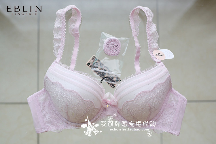 eblin 韩国专柜 正品代购  芭芭拉文 18夏 性感蕾丝可爱聚拢文胸