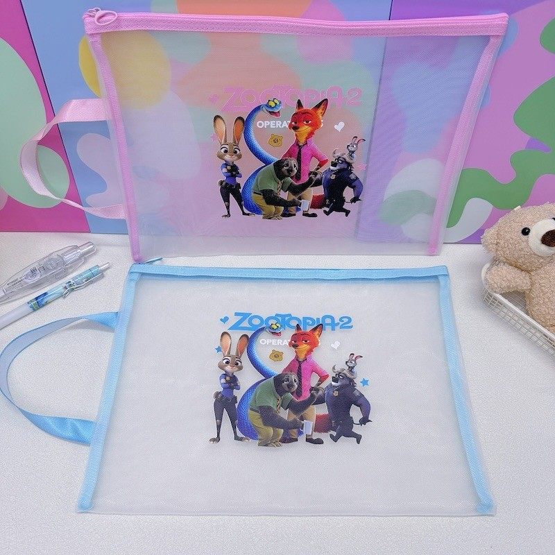 疯狂动物城A4网格文件袋透明拉链袋大容量学生试卷收纳袋一年级补习袋兔朱迪狐尼克网格袋A5文件袋,文具电教/文化用品/商务用品,文件袋/资料袋/试卷收纳袋,淘宝优惠券,粉丝福利购,淘宝优惠卷