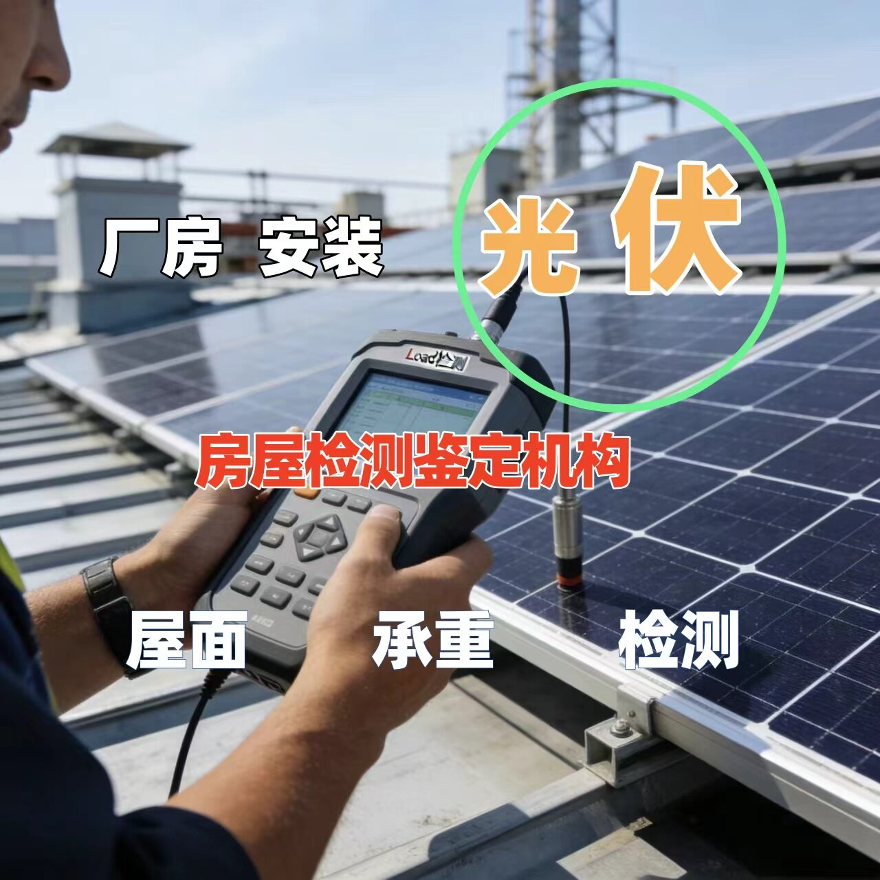 光伏荷载报告厂房户用屋顶面承重加固可研广告牌安全检测消防评估