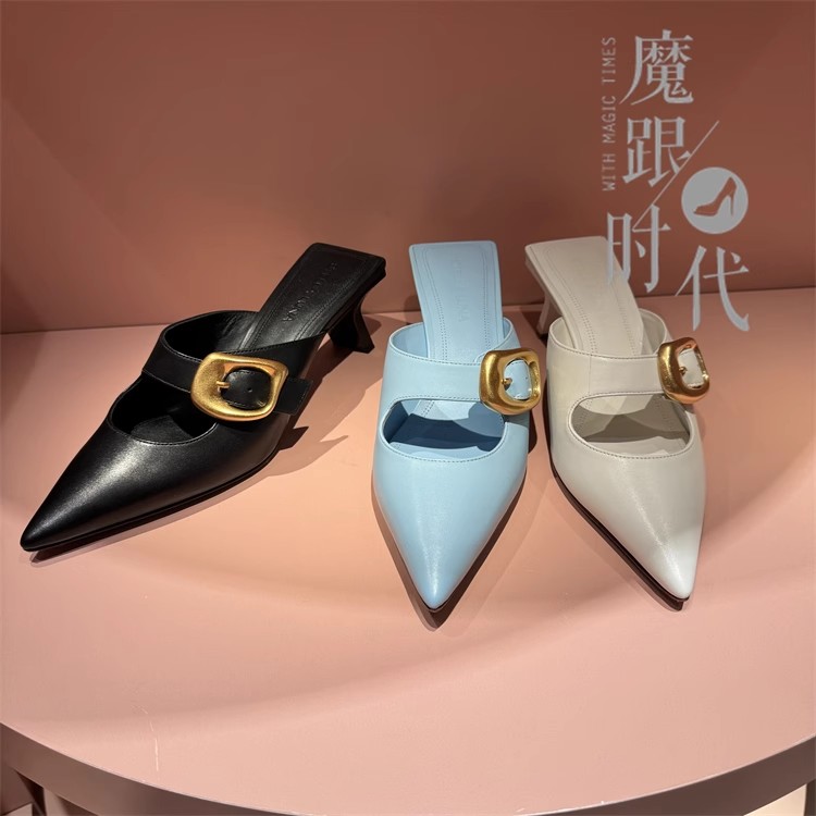 STELLALUNA高跟鞋玛丽珍穆勒鞋