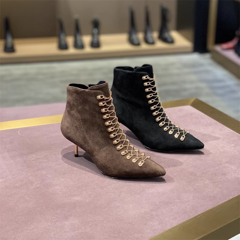 STELLALUNA瘦身骑士靴烟跟时装