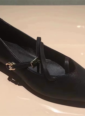 STELLA LUNA 2024新款性感尖头平底浅单鞋通勤 SL323029 SL124017