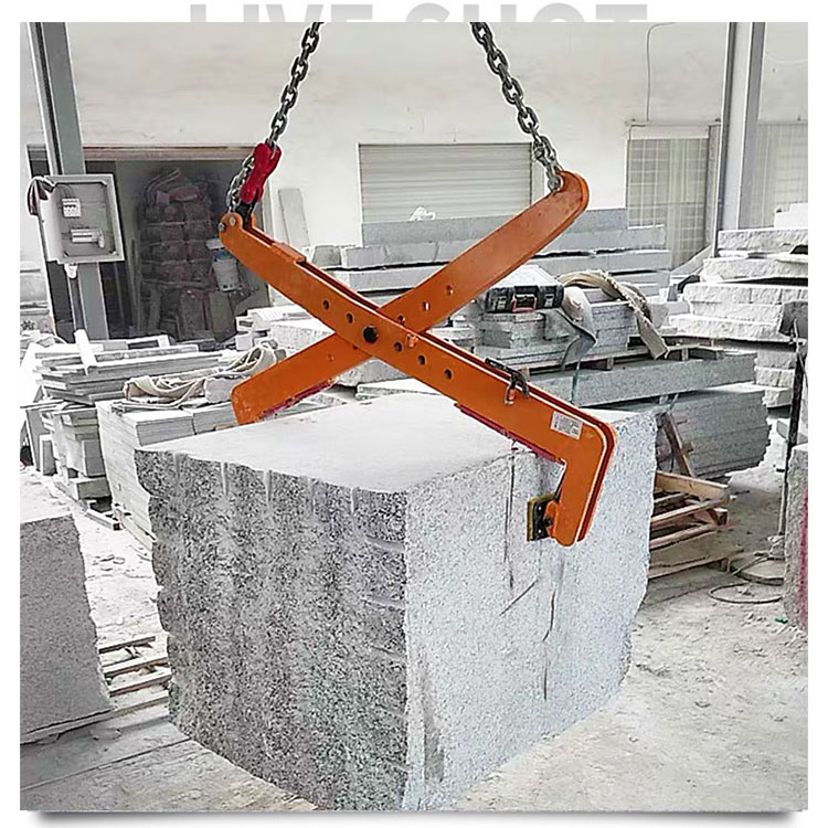Roadside stone clamps, curb stone clamps, stone clamps, lifting clamps, curb stone hoisting, roadside slate clamps, marble slab clamps