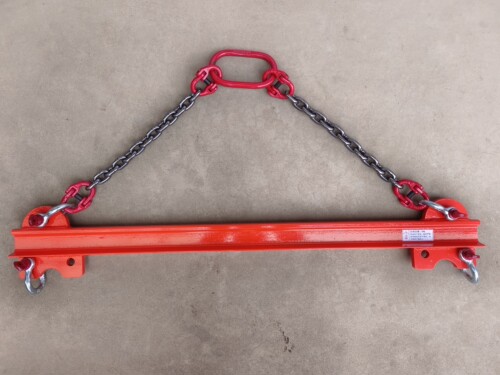 平衡吊梁铁扁担一字吊梁起重吊具横梁大吨位吊钩工字钢横梁挖机吊