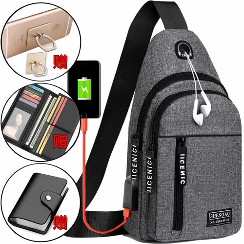 Нагрудная сумка, трендовая небольшая сумка, мужской рюкзак, шоппер, сумка на одно плечо, сумка для путешествий