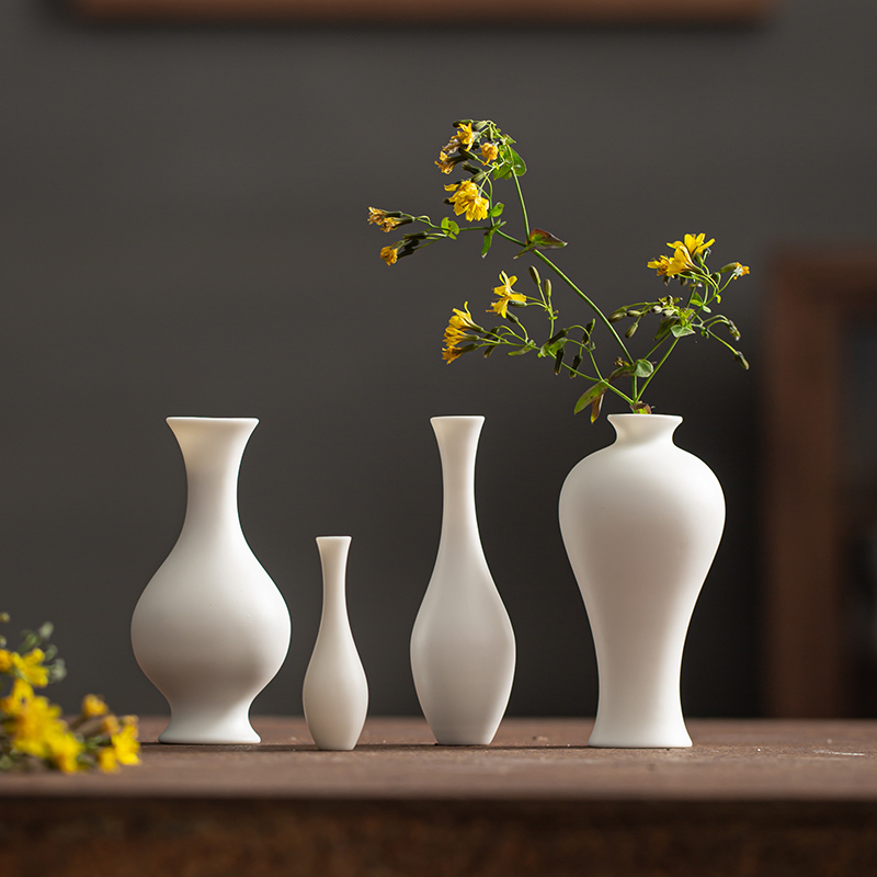 陶瓷简约花瓶创意迷你玉净瓶摆设