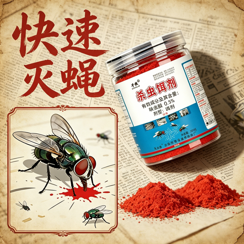 【灭蝇快】苍蝇药杀蝇饵剂灭蝇王家用垃圾场养殖场家用灭苍蝇子药