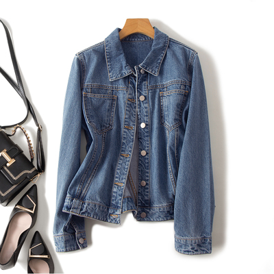 休闲水洗牛仔挺括有型外套