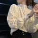 超仙 半高领洋气内搭小衫 2025气质仙女磨毛蕾丝打底衫 女秋冬季