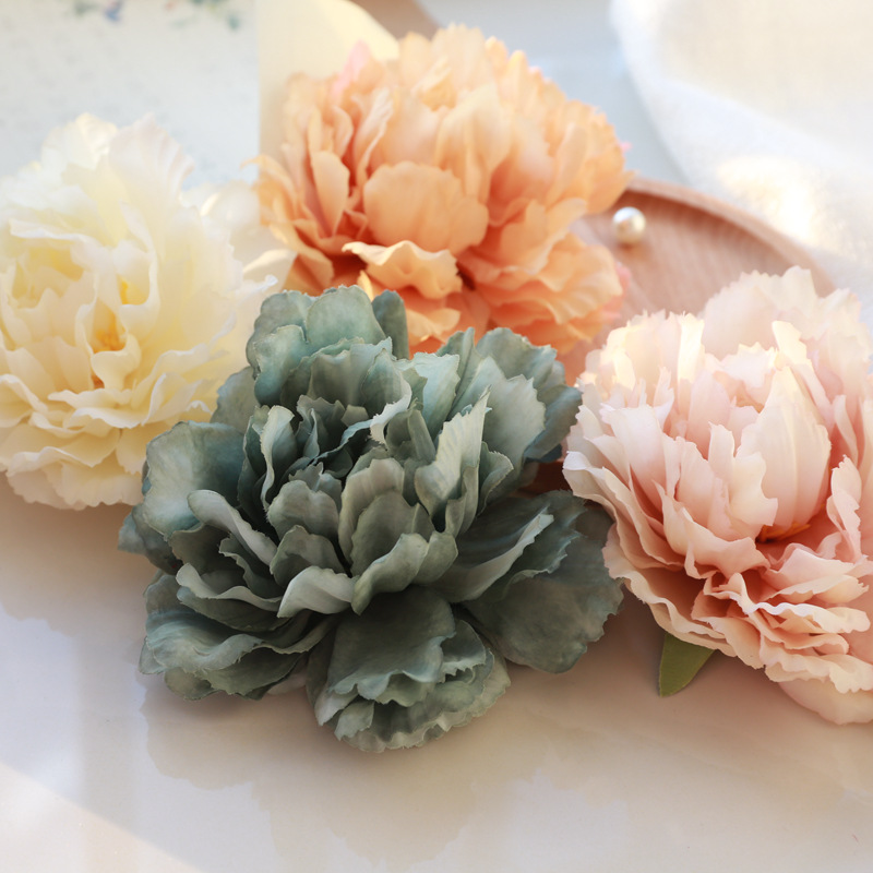 古风牡丹宋制后压发夹新款绢花