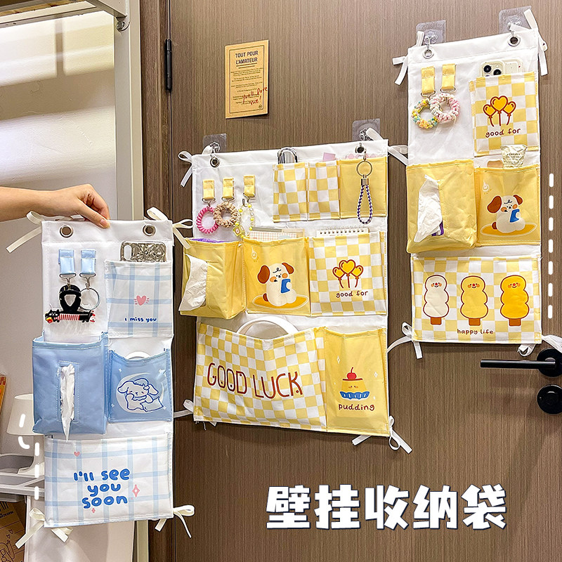 床上收纳挂袋学生宿舍床边图片