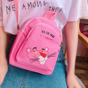 ins同款皮卡丘粉豹单肩包