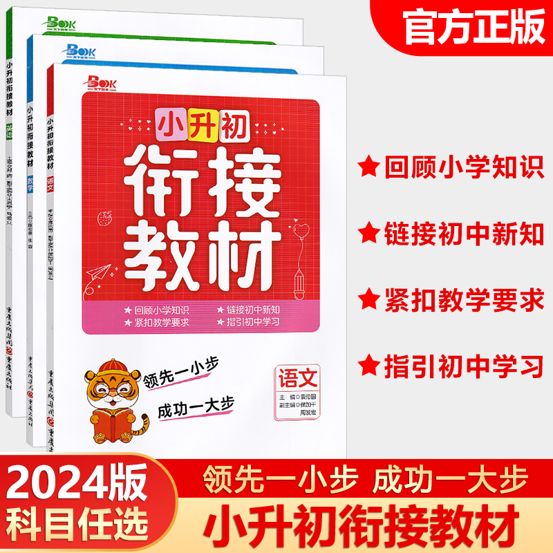 2024新版小升初衔接教材语文数学英语全套任选人教版六年级下册毕业小学升初中七年级6升7预习练习册必刷题系统总复习资料辅导书-封面