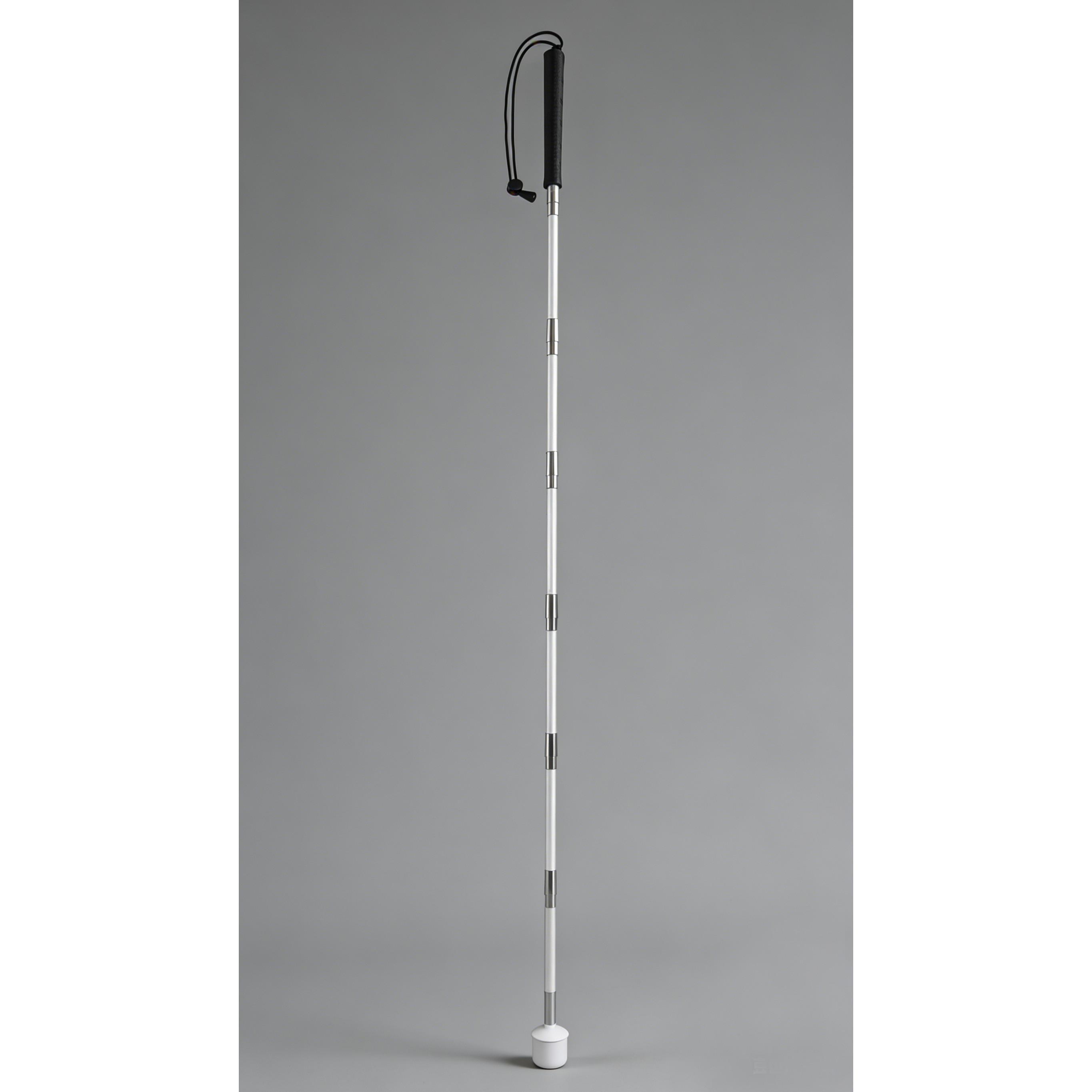 V2碳纤维直径1厘米轻便折叠细盲杖易收纳手感偏软杖头勾式可更换