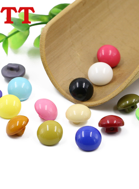 树脂糖果色黑色纽扣彩色扣子儿童毛衣开衫衬衫圆形女衣服钮扣DIY