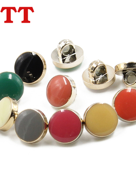 圆形黑色白色小纽扣扣子女高档精致儿童雪纺衬衫上衣衬衣钮扣配件