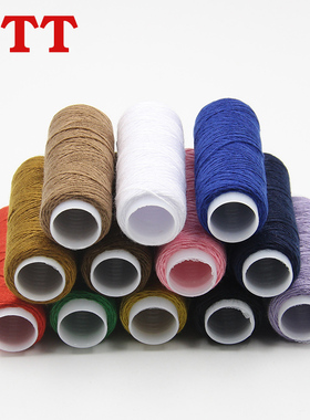 辅料彩色小卷针线粗线家用牛仔线金线缝纫线家用线手工手缝涤纶线