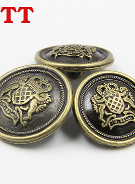 金属复古钮扣百搭圆形英伦风大衣风衣外套装饰扣小纽扣扣子配件