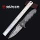 德国博克boker进口大马士革花纹钢口袋刀限量收藏Leopard小折刀