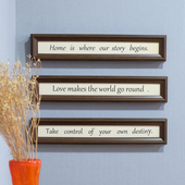 饰画 英文箴言字牌装 励志名言牌 简约文艺范英文字牌门头挂画 美式