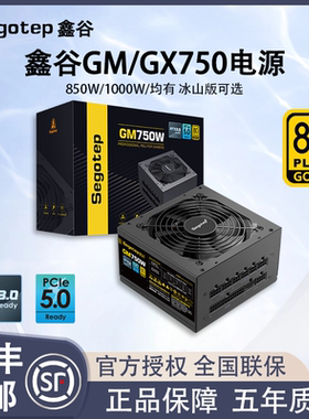 鑫谷ATX3.0电脑电源 GM/GX750W金牌冰山版全模组白色额定850wATX