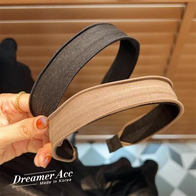 韩国进口亚麻黑色发箍