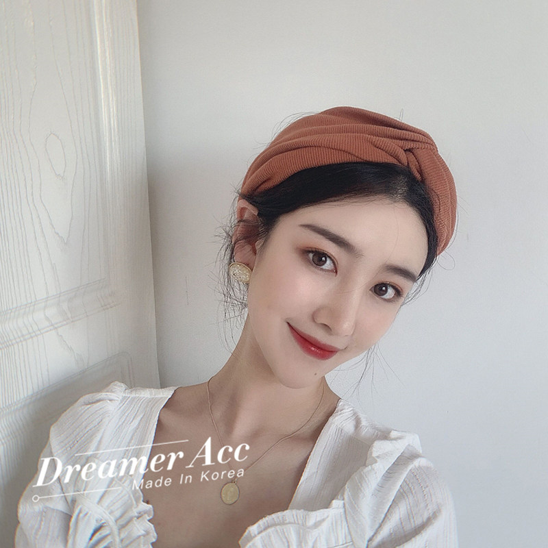 韩国进口超宽针织发带四季网红发饰爆款家居束洗脸头饰发带发箍女