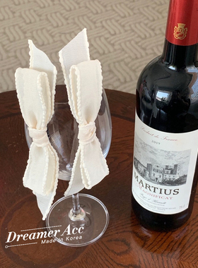 韩国进口 白色超仙边夹大号蝴蝶结侧边刘海夹ins爆款发夹鸭嘴夹