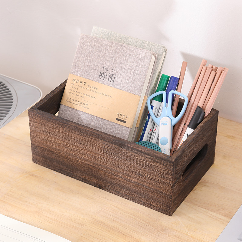 实木收纳盒桌面家用遥控器置物盒木制化妆品整理储物盒杂物归纳盒,收纳整理,桌面收纳盒,淘宝优惠券,粉丝福利购,淘宝优惠卷