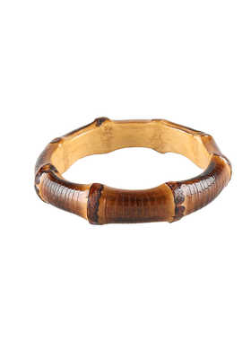 包包竹节圆手柄手工火烤黑色亮光粗竹根藤条圆环形DIY圈手挽把手