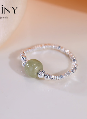 Winy925银碎银戒指女精致气质小众ins送女生日礼物配证书