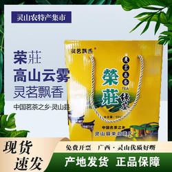 灵山茶叶荣庄绿茶送礼高山云雾绿茶金装蓝装广西钦州特产荣壮庄