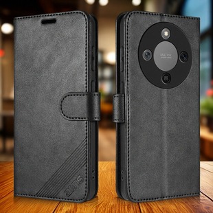 带挂绳皮夹子保护套外壳个性 式 男女 皮套防摔全包边可插卡钱包款 适用荣耀X70手机壳翻盖式