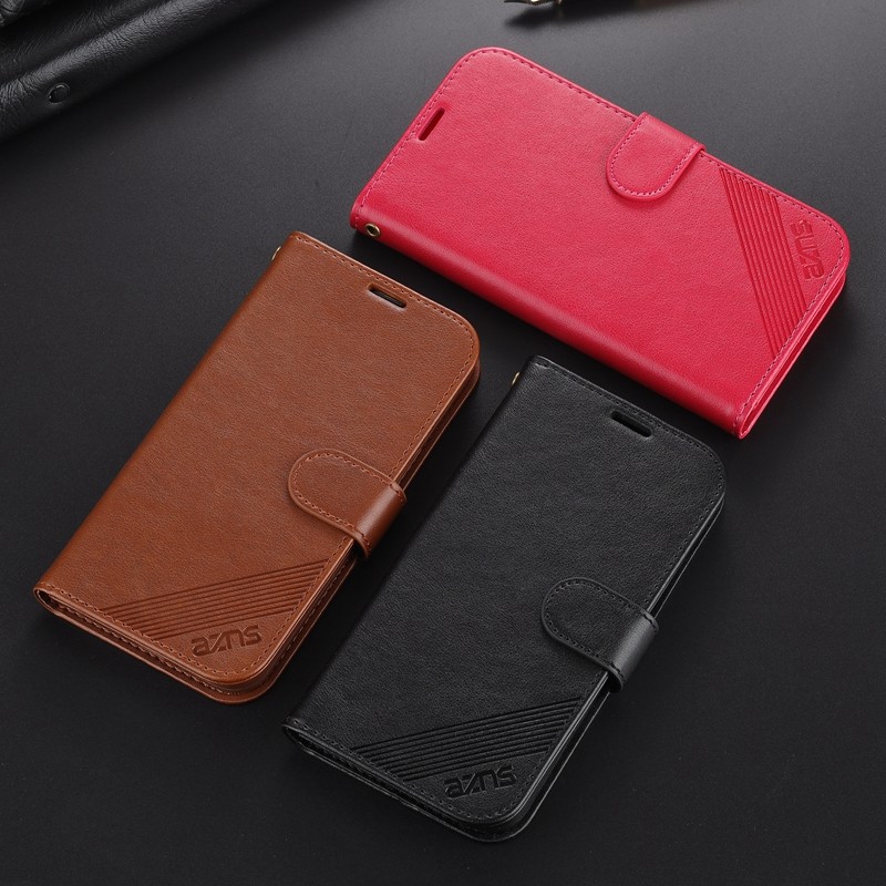 适用红米12C手机壳翻盖式防摔全包皮套华为可插卡钱包款式保护套男女时尚软胶简约皮夹