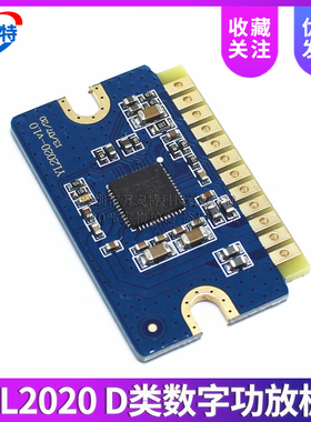 YL2020新款20W+20W D类数字功放板12V-24V迷你功放模块 音效好