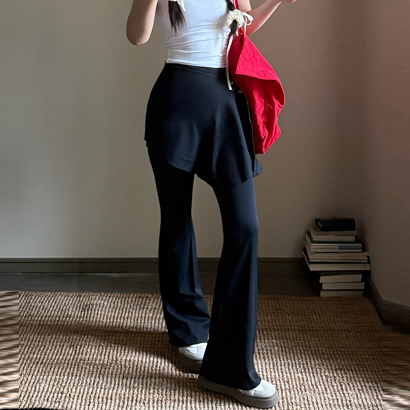 瑜伽健身训练舞蹈生喇叭裤两件套户外运动休闲时尚提臀显瘦修身