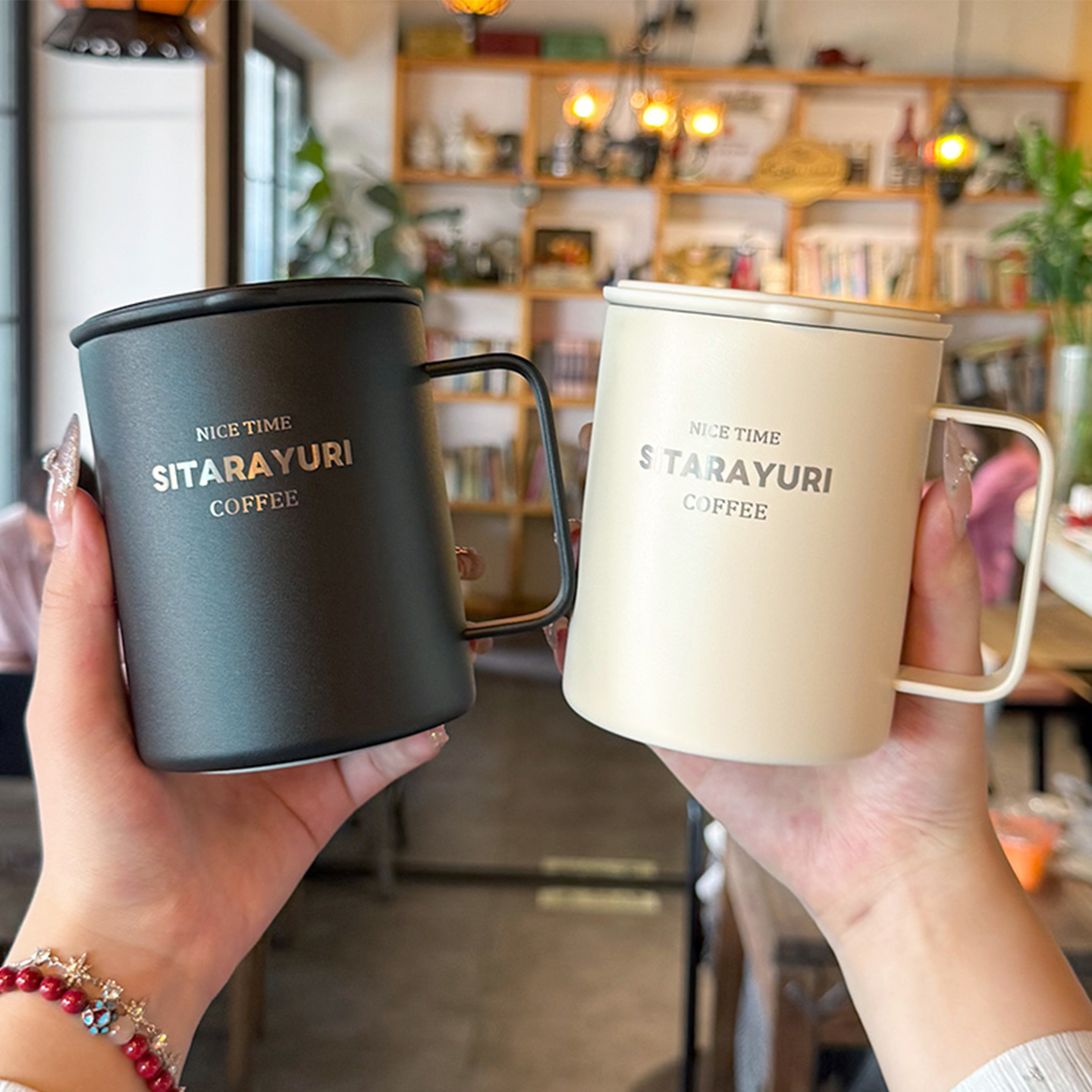 guloo咖啡杯女士个人专用保温杯