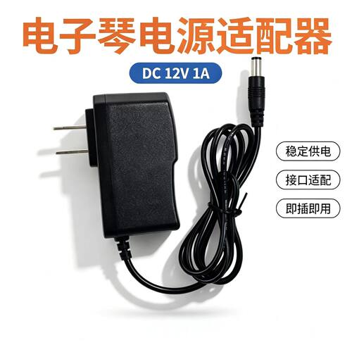 适用YAMAHA雅马哈电子琴PSR-EW300交流电源适配器PA-130B线12V=1A
