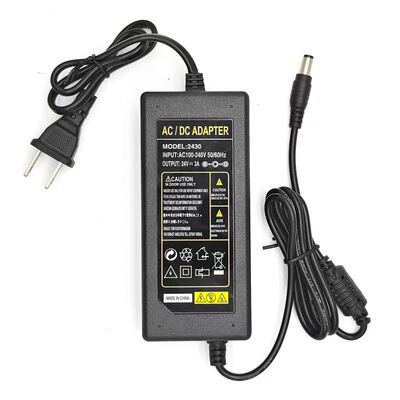 24V3A适用型号J500高清摄影聚光射灯直流50W72WLED补光电源适配器