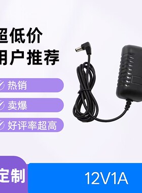 适用汉王人脸识别机C226S电源适配器12V1A圆孔供电线