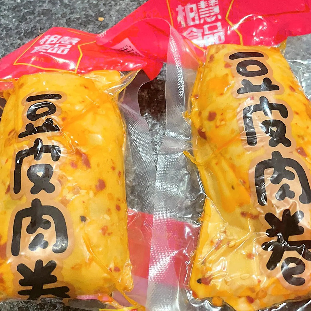 柏慧食品豆皮鸡肉卷手工鸡肉卷香辣干豆腐蔬菜卷金丝肉卷即食鸡胸