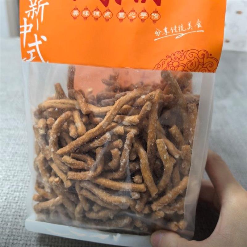 糖珀琥徐州特产点心香甜糕点炒糖张木果京果金果棒芝麻条油炸姜丝