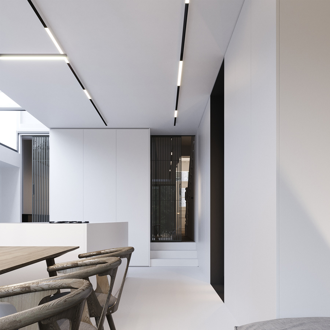 磁吸轨道灯嵌入式无主灯客厅照明家用无边框暗装明装led线性射灯,家装灯饰光源,明装射灯,淘宝优惠券,粉丝福利购,淘宝优惠卷